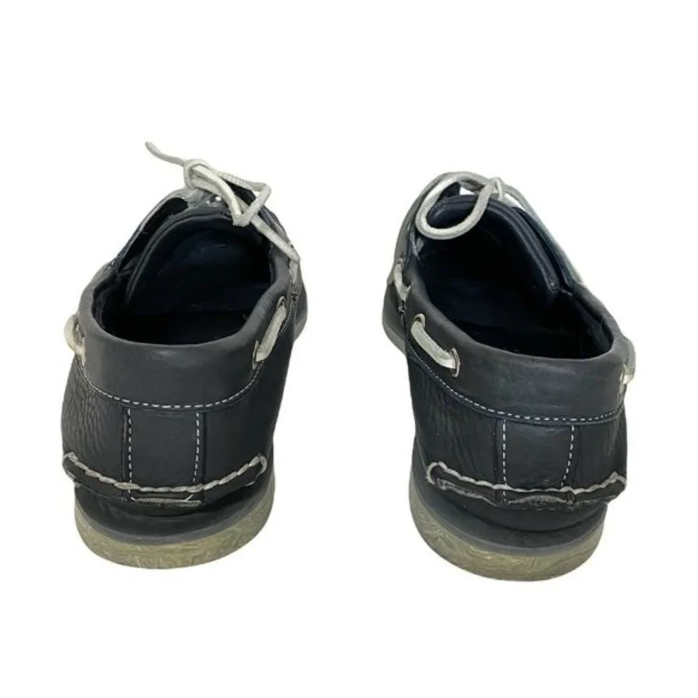 Timberland Men’s Size 9‎ (M) Classic Boat Shoes 2-Eye Deck Shoes Navy Blue